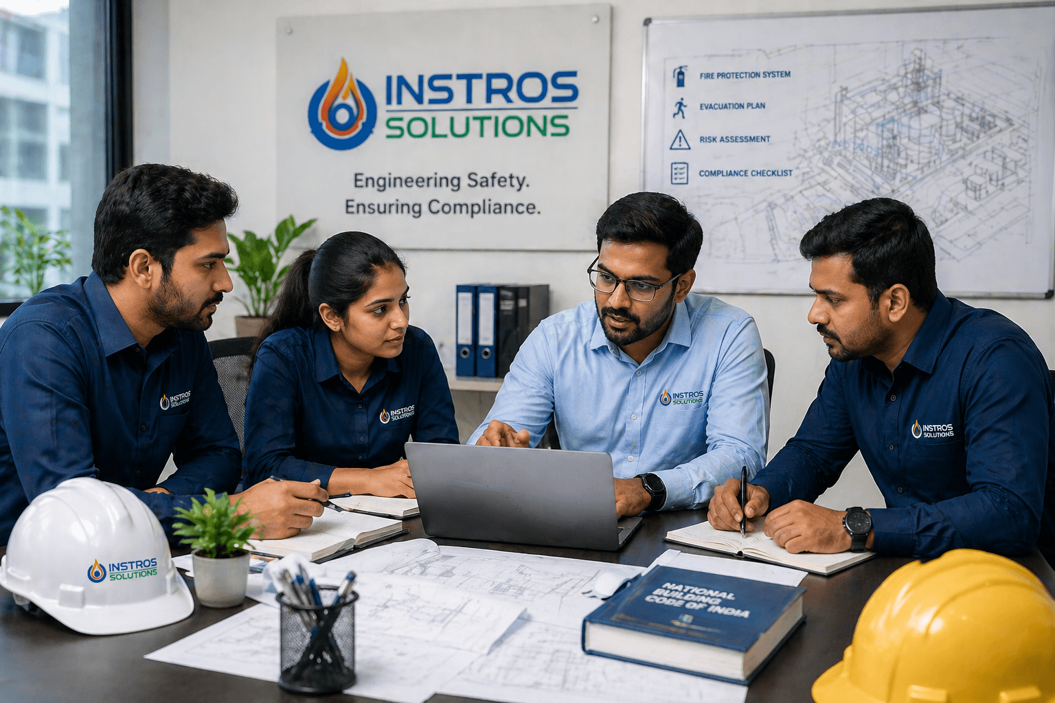 Instros Solutions team conducting a safety audit